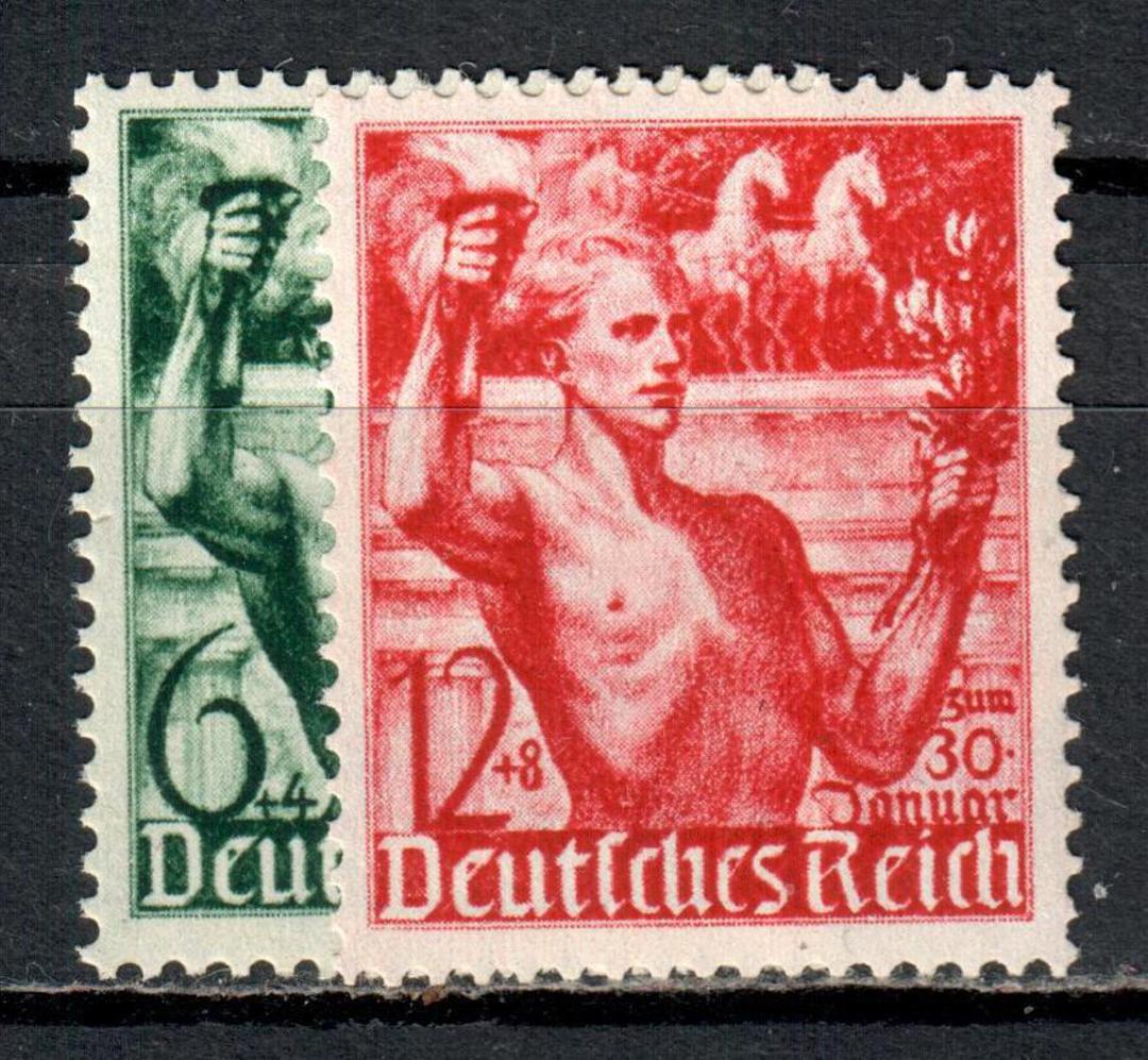 GERMANY 1938 Hitler Culture Fund. Set of 2. - 97009 - UHM image 0