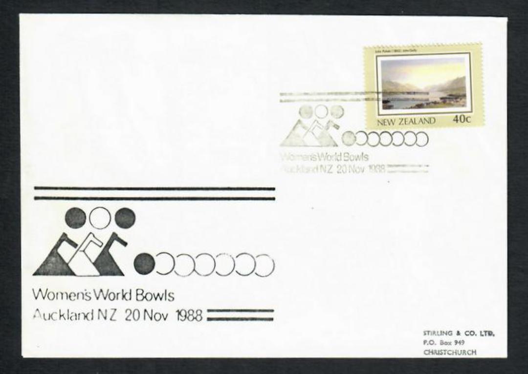 NEW ZEALAND 1988 Women's World Bowls. Special Postmark. - 31425 - PostalHist image 0