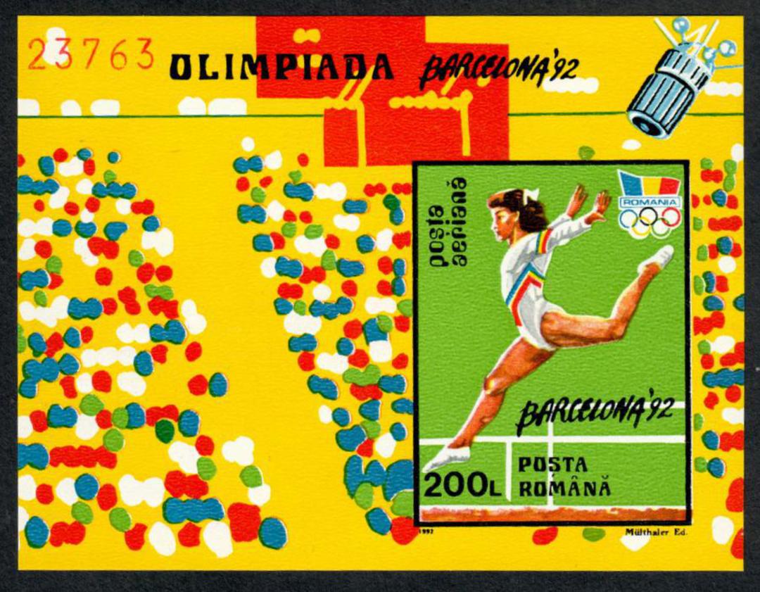 ROMANIA 1992 Olympics. Miniature sheet from limited edition as noted in SG. - 52806 - UHM image 0