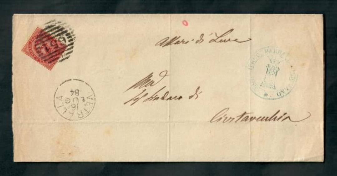 ITALY 1884 Letter from Vetralia. - 138752 - PostalHist image 0