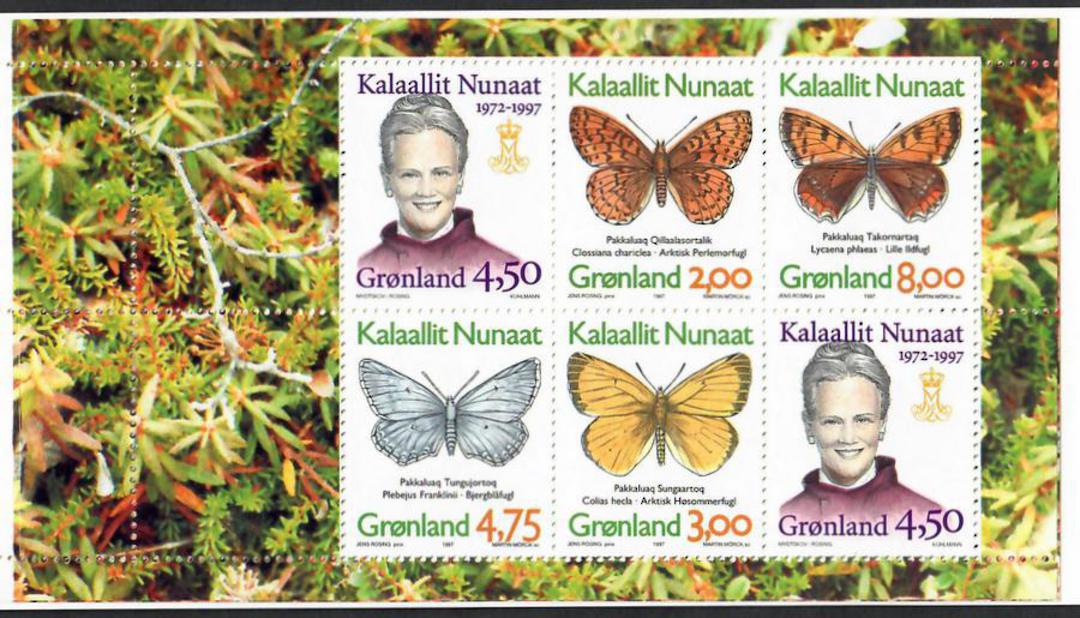GREENLAND 1993 Booklet.  Queen Margarethe and Butterflies - 28208 - Booklet image 1