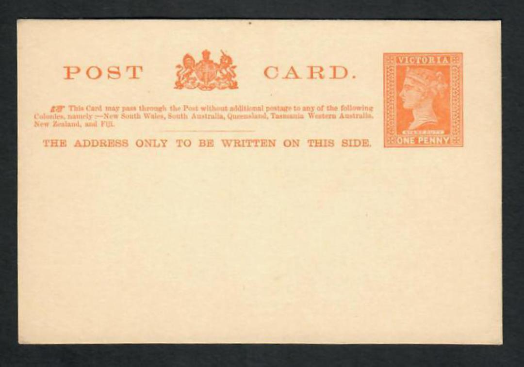 VICTORIA Queen Victoria Postcard 1d Light Brown. - 32216 - PostalStaty image 0