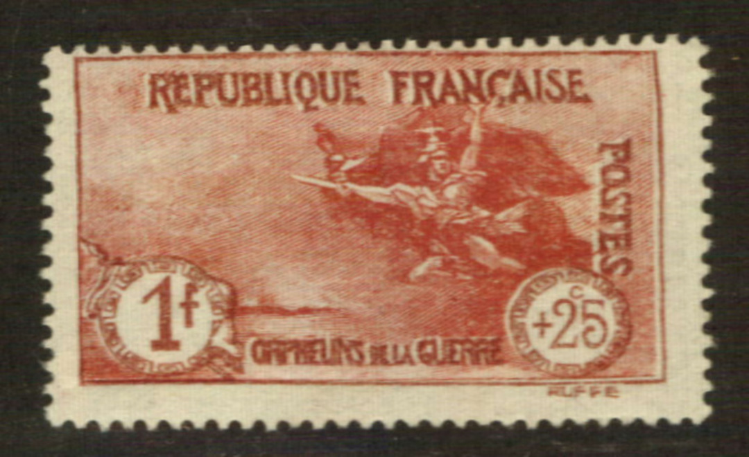 FRANCE 1926 War Orphans' Fund 1fr+25c Carmine. - 76227 - Mint image 0