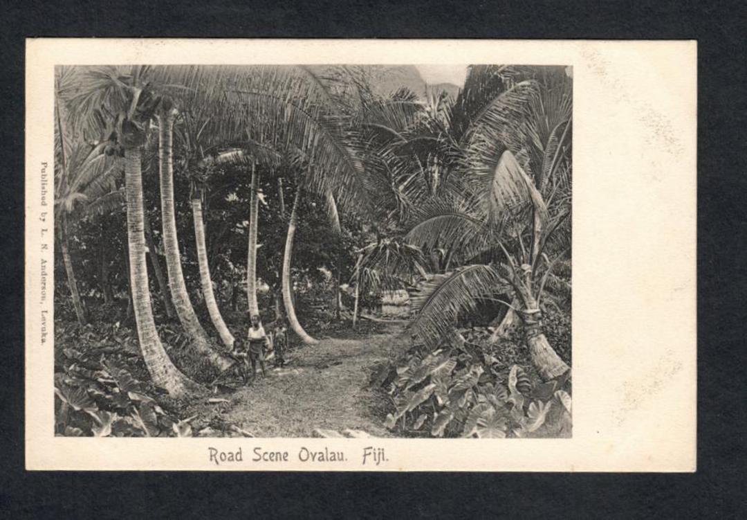 FIJI Postcard of Road Scene Ovalau Fiji. - 243804 - Postcard image 0