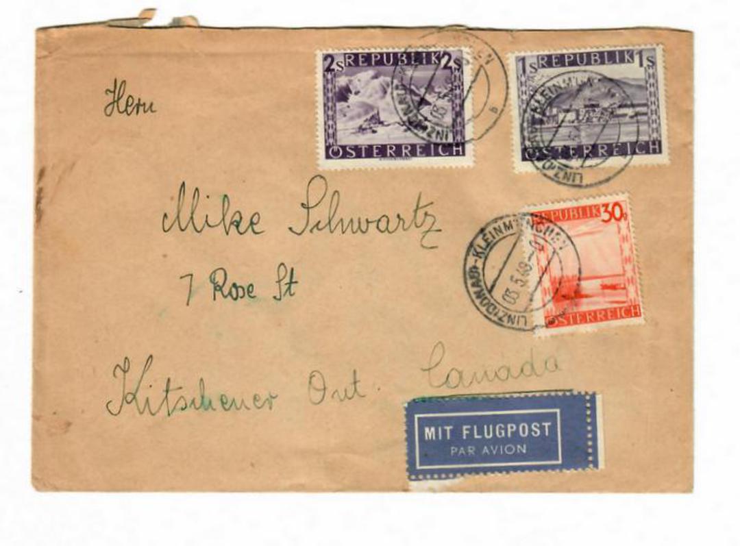 AUSTRIA 1948 Airmail Letter to Canada. - 30446 - PostalHist image 0