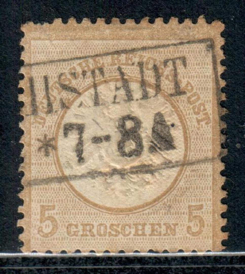 GERMANY 1872 Definitive 5g Bistre. Large shield. - 9353 - VFU image 0