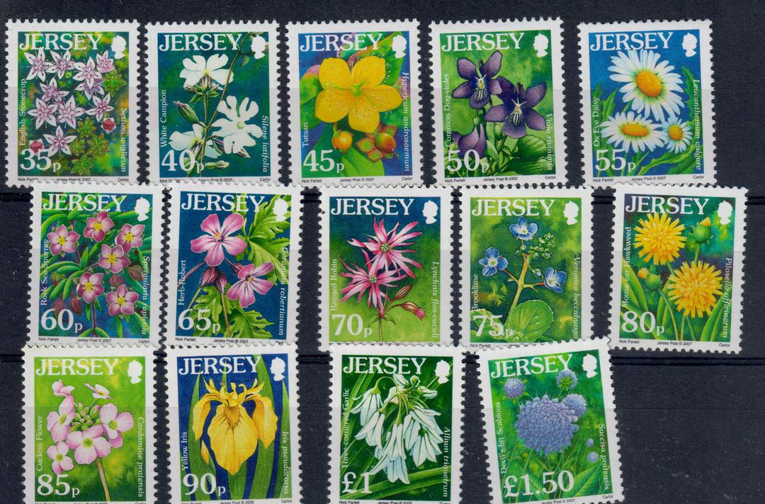 JERSEY 2005 Definitives. Flowers. Set of 24. - 20836 - UHM image 0