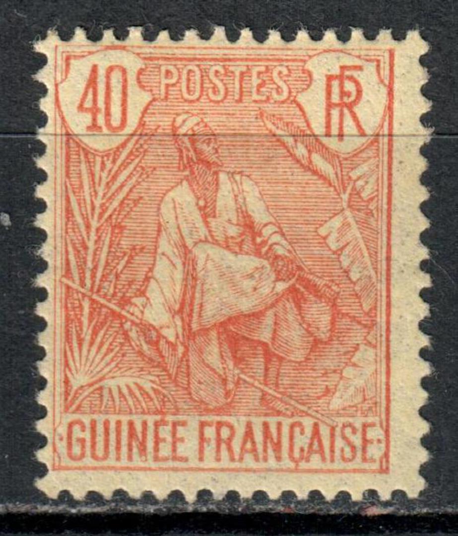 FRENCH GUINEA 1904 Definitive 40c Red on Straw. - 8983 - Mint image 0