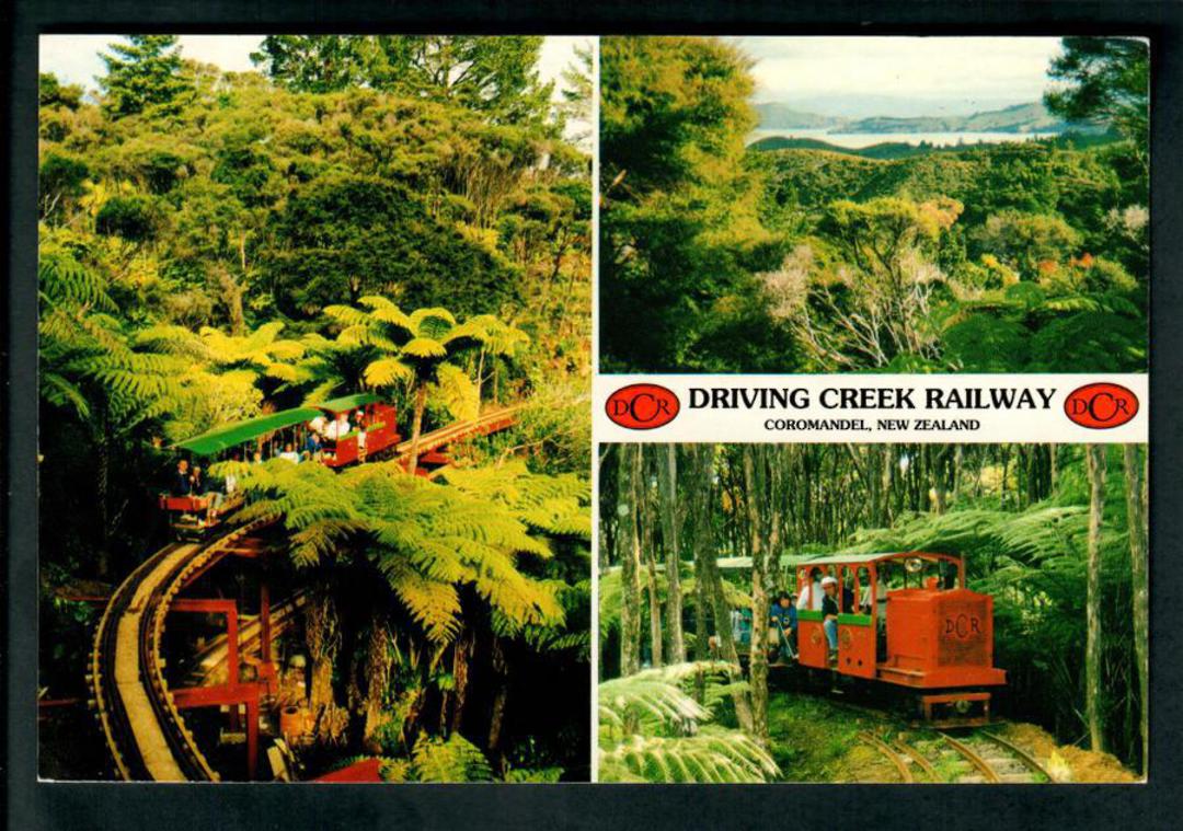 Modern Coloured Postcard (Tiki Postcard) of Driving Creek Railway Coromandel. - 49911 - Postcard image 0
