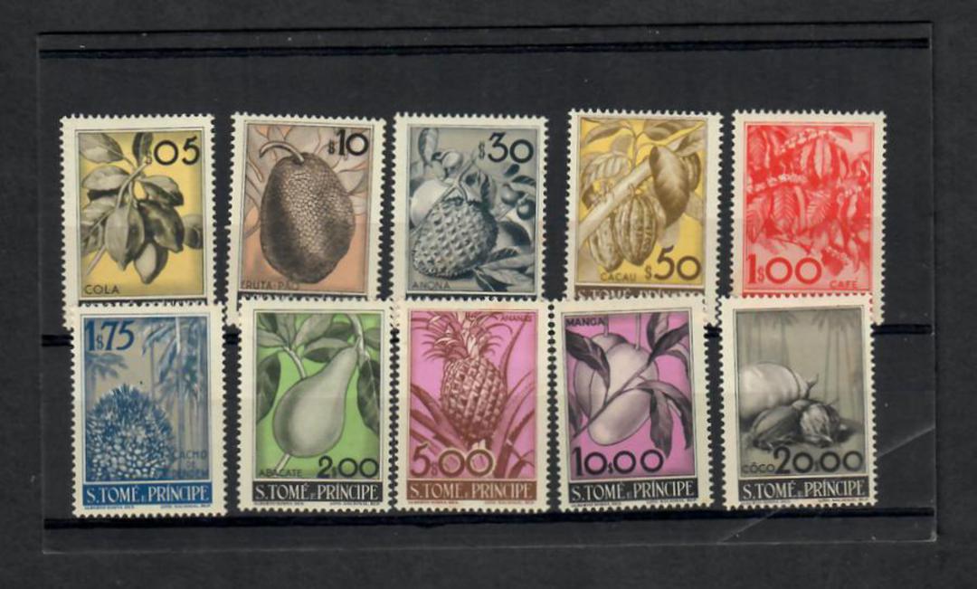 ST THOMAS et PRINCIPE 1948 Fruits. Set of 10. Some UHM and some MNG. - 22729 - Mint image 0
