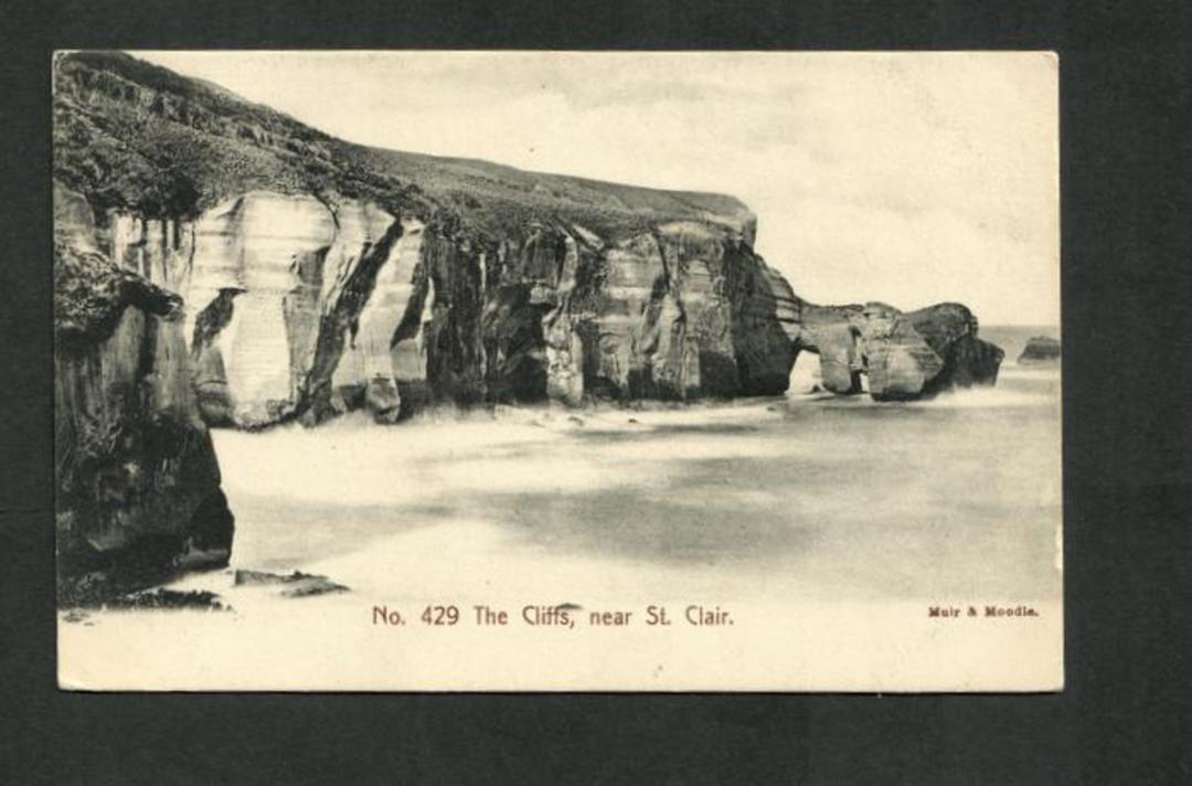Coloured postcard by Muir and Moodie of Nichol's Creek Waterfall Dunedin. - 249115 - Postcard image 0