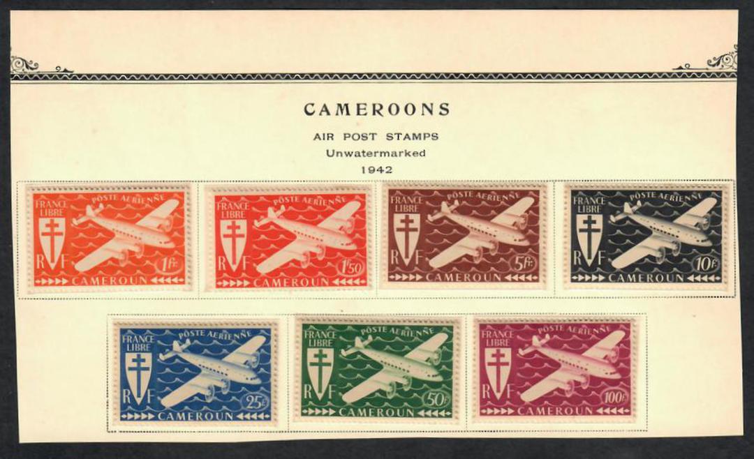 CAMEROUN 1942 Free French Definitives. Set of 21. - 55161 - Mint image 1