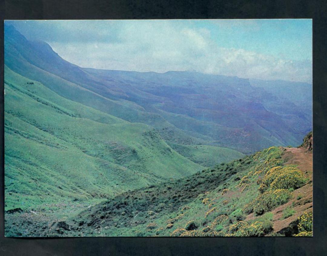 LESOTHO Modern Coloured Postcard of Mokhotlong Lanscape. - 444675 - Postcard image 0