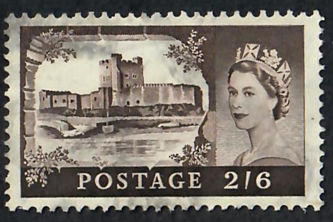 GREAT BRITAIN 1955 Elizabeth 2nd Definitives High Value Castles. De La Rue printing. - 70010 - Used image 0