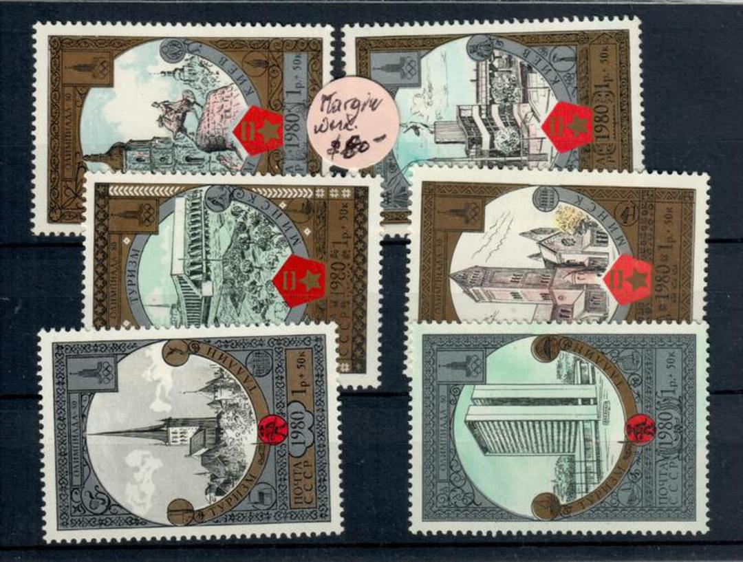 RUSSIA 1980 Olympics Tourism around the Golden Ring. Sixth Seventh and Eighth series. Set of 6. - 21362 - UHM image 0