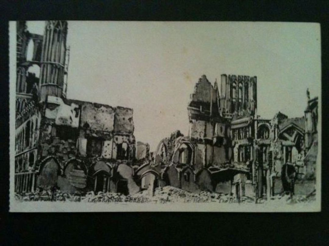 BELGIUM Postcard Ruins of the Halls in Ypres. - 40041 - Postcard image 0