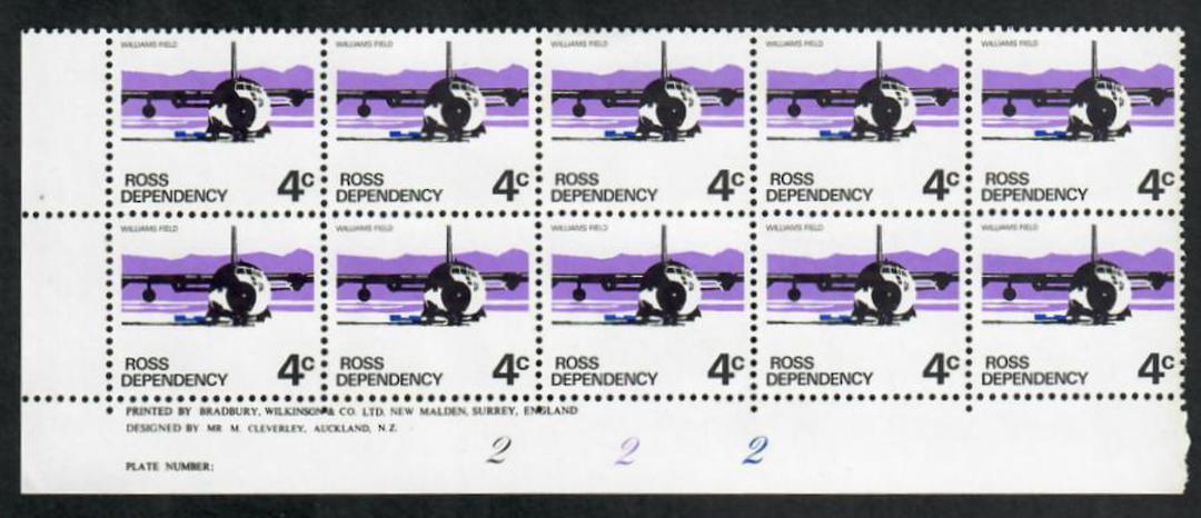 ROSS DEPENDENCY 1979 Later issue on Thinner White Paper with PVA Dull Matt Gum. Set of 6 in Plate Blocks. All the 222 Plates and image 3