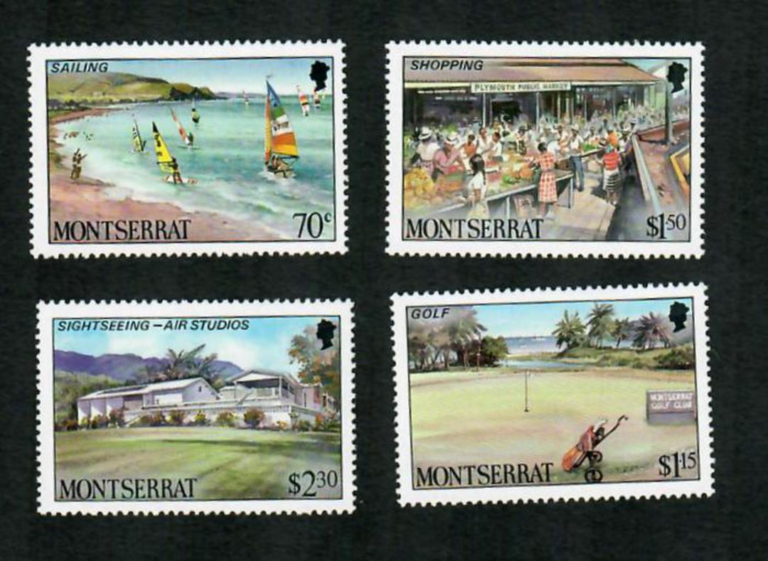 MONTSERRAT 1986 Tourism. Set of 4. - 91685 - UHM image 0