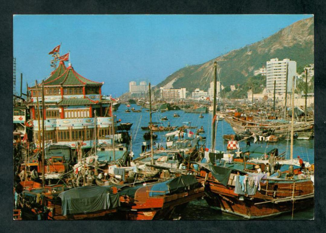 HONG KONG Modern Coloured Postcard of Boat People. - 444660 - Postcard image 0
