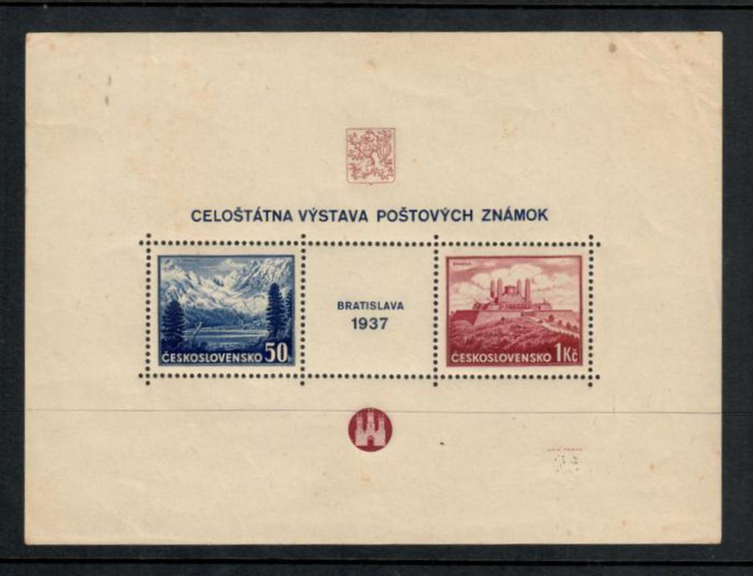 CZECHOSLOVAKIA 1937 International Stamp Exhibition Bratislavia. Miniature sheet. - 52407 - Mint image 0