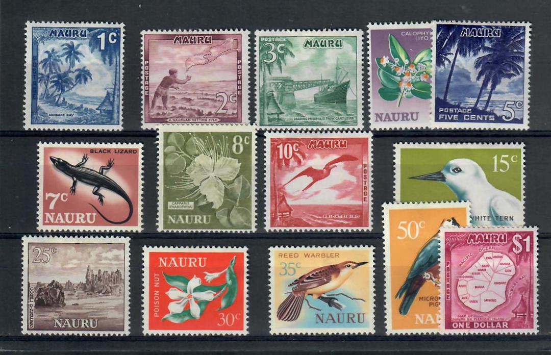 NAURU 1966 Decimal Definitives. Set of 14. - 20566 - Mint image 0