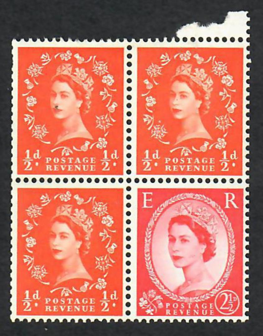 GREAT BRITAIN 1958 Elizabeth 2nd Booklet Pane. - 70291 - LHM image 0
