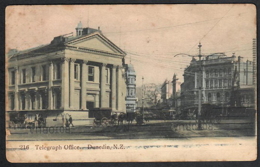 Postcard of Telegraph Office Dunedin. Bad toning. - 49159 - Postcard image 0