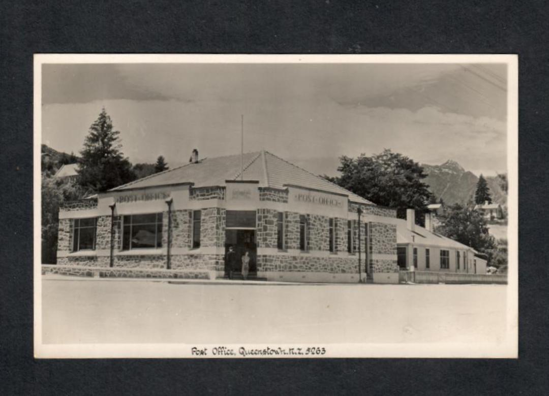 Real Photograph by A B Hurst & Son of the Post Office Queenstown. - 49463 - Postcard image 0