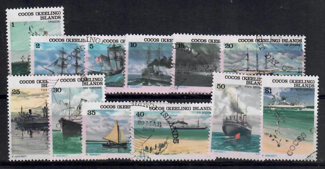 COCOS (KEELING) ISLANDS 1976 Definitives. Set of 12. - 22016 - FU image 0