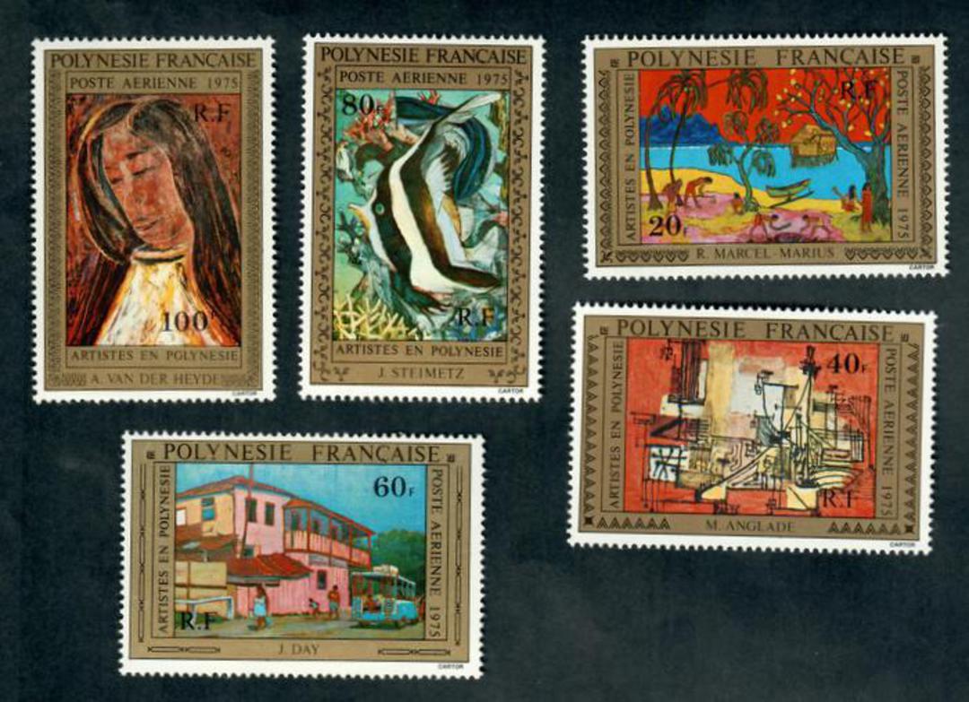 FRENCH POLYNESIA 1972 Paintings by Polynesian Artists. Sixth series. Set of 5. - 50622 - UHM image 0