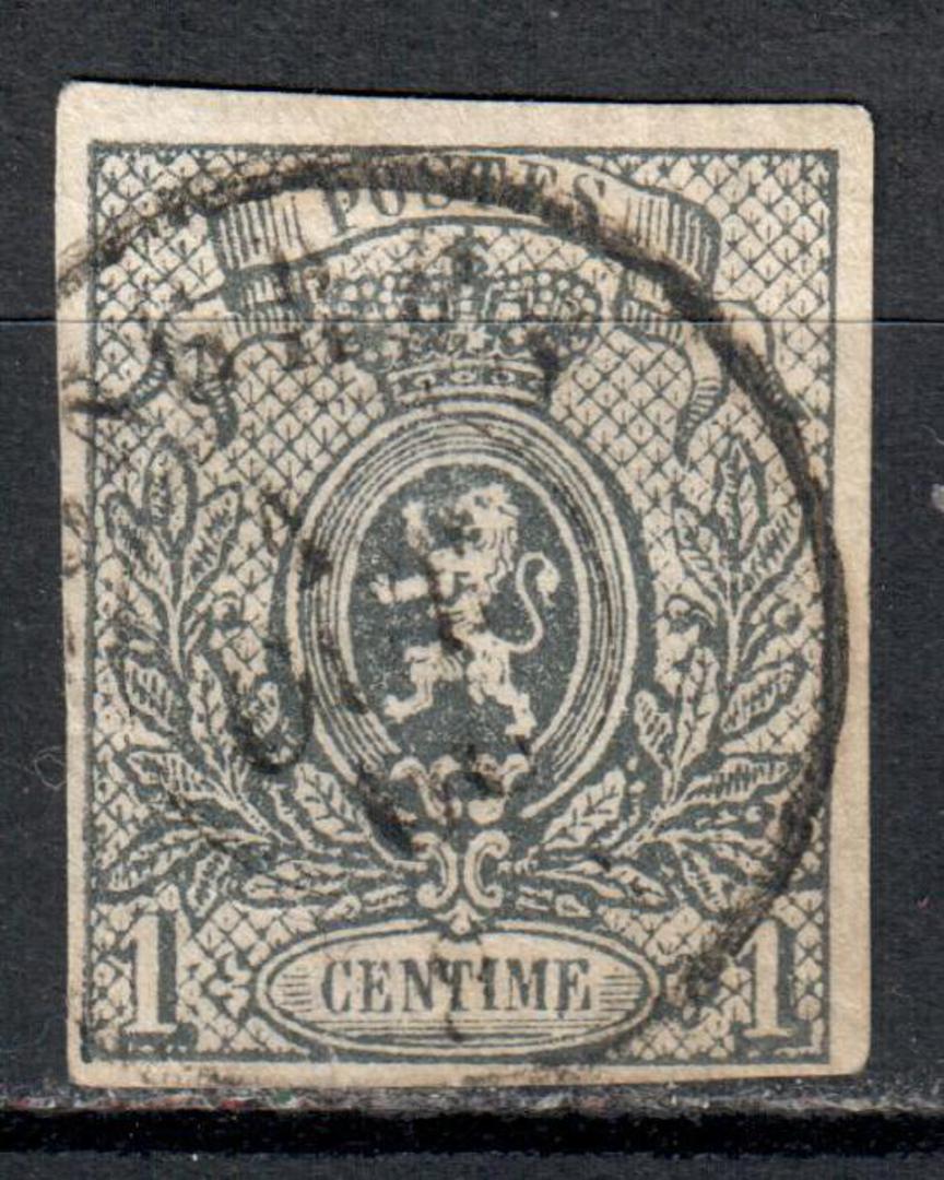 BELGIUM 1866 Definitive 1c Grey. Imperf Single. cat The top value in the set. £250 as a pair. - 72591 - VFU image 0