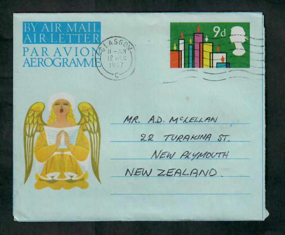 GREAT BRITAIN 1967 Aerogramme to New Zealand. - 31771 - PostalHist image 0