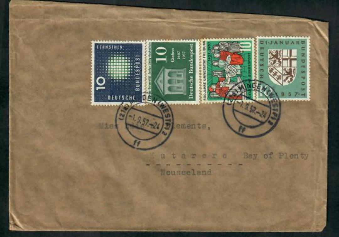 WEST GERMANY 1957 Letter to New Zealand. - 31347 - PostalHist image 0