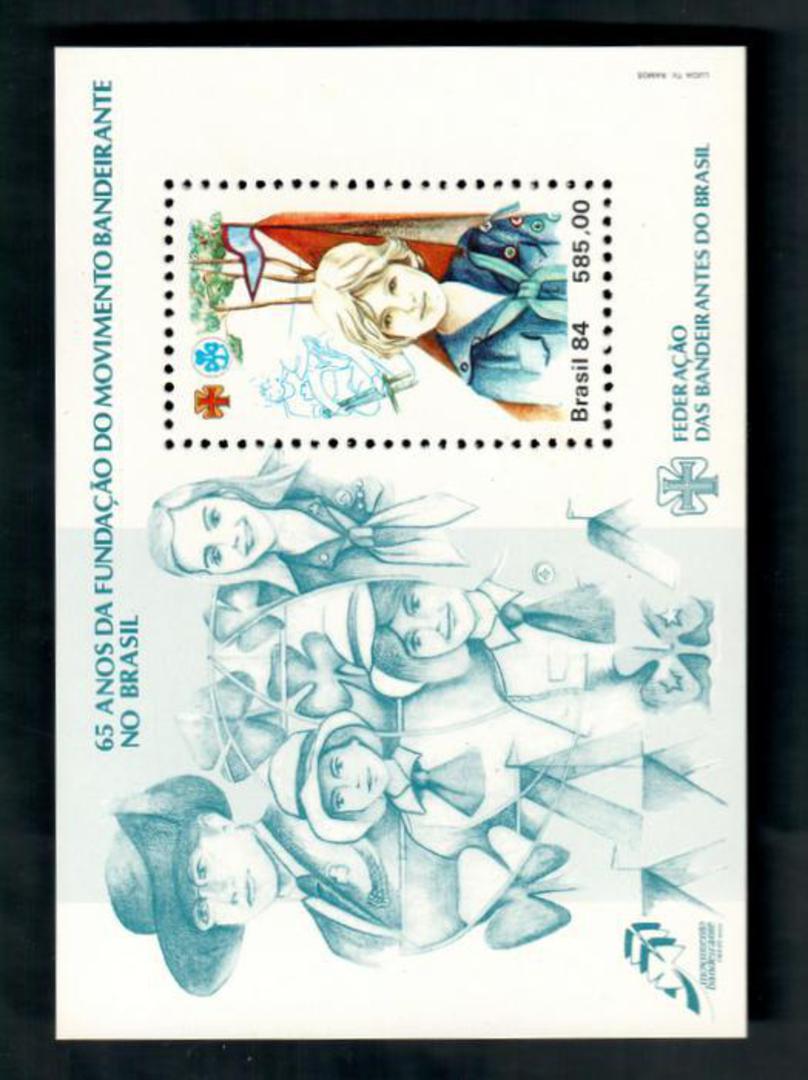 BRAZIL 1984 Girl Scouts. Miniature sheet. - 52104 - UHM image 0