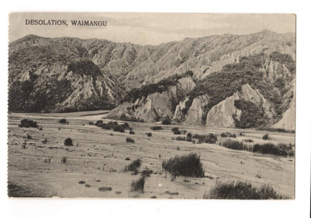 Postcard of the Desolation Waimangu. - 46245 - Postcard image 0