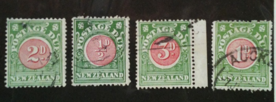 NEW ZEALAND 1902 Postage Due. Set of 4. - 74783 - Used image 0