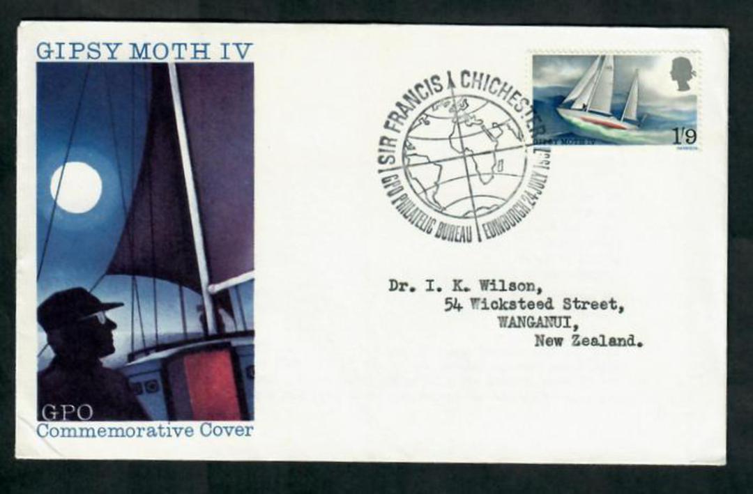 GREAT BRITAIN 1967 Gypsy Moth 1/9 on first day cover. - 30362 - FDC image 0