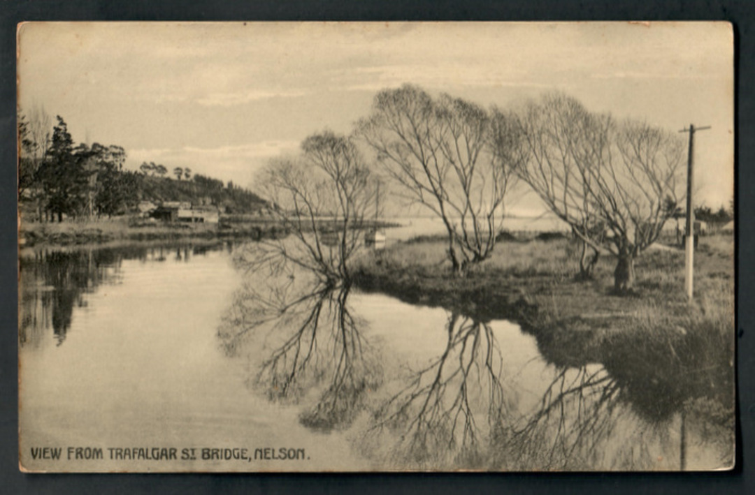 Postcard. View rom Trafalgar Street Bridge Nelson. - 48644 - Postcard image 0