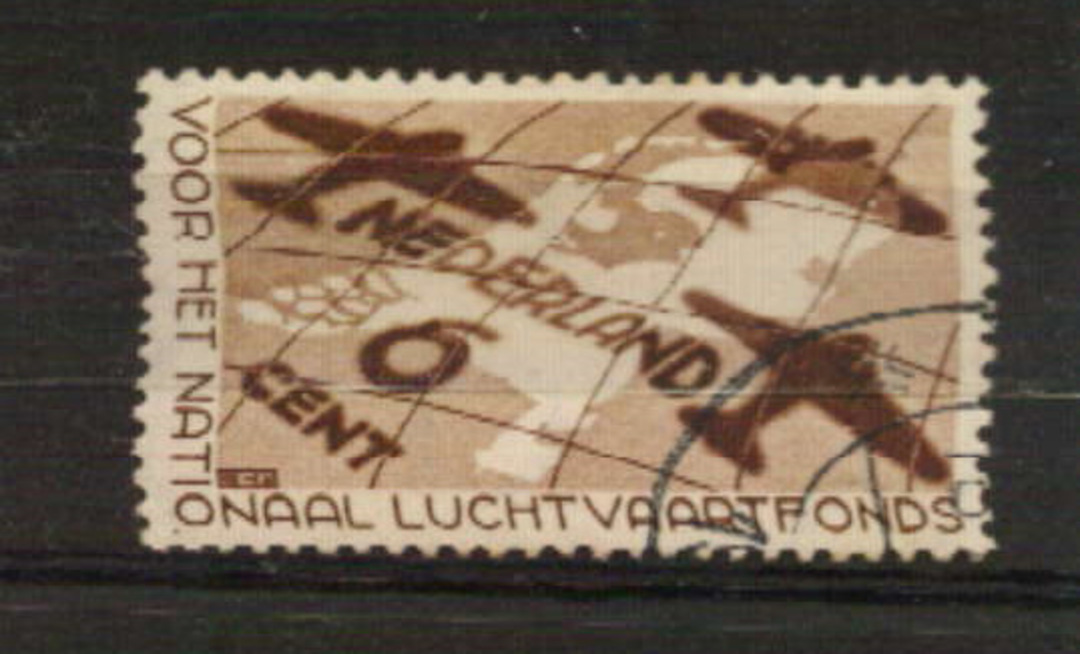 NETHERLANDS 1935 Air Fund. 6c Brown. - 21240 - FU image 0