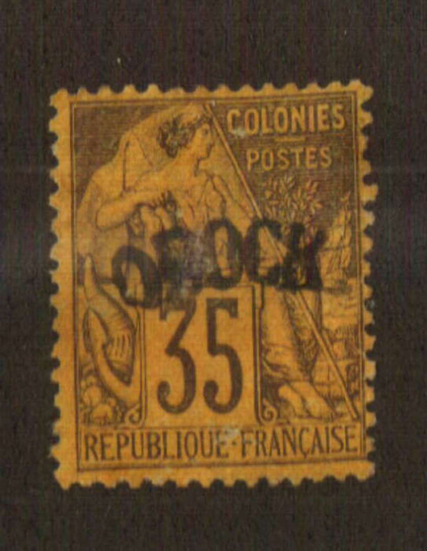 OBOCK 1892 Definitive 35c Black on orange. The first surcharge. Excellent item. - 74561 - Mint image 0