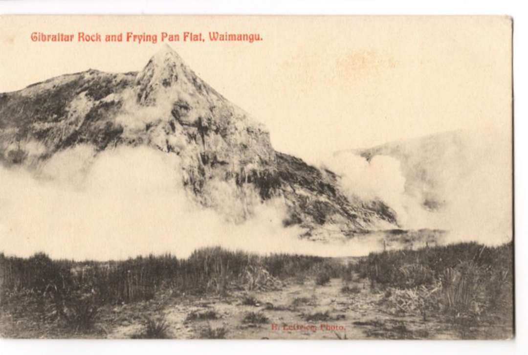 Postcard of Gibraltar Rock and Frying Pan Flat Waimangu. - 46231 - Postcard image 0