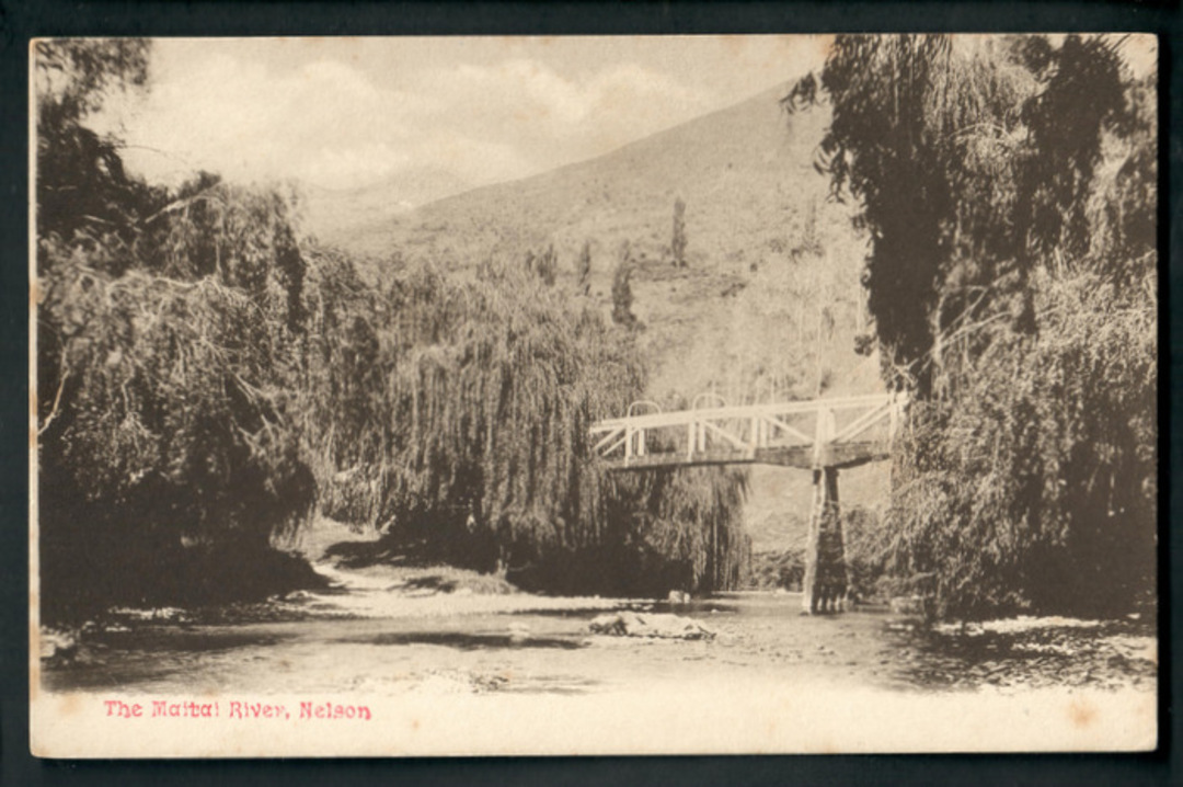Early Undivided Postcard of the Maitai River Nelson. - 48633 - Postcard image 0