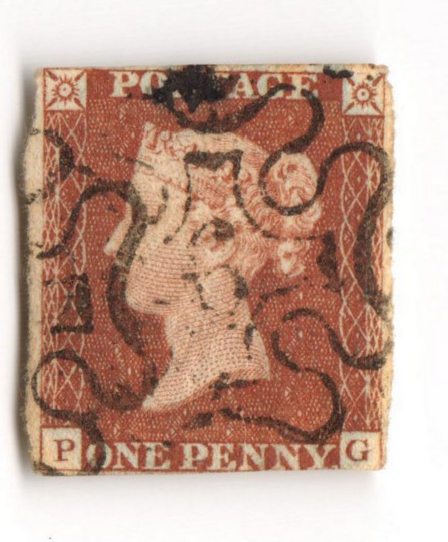 GREAT BRITAIN 1841 1d Red Maltese Obliterator. Number 6. - 70231 - FU image 0
