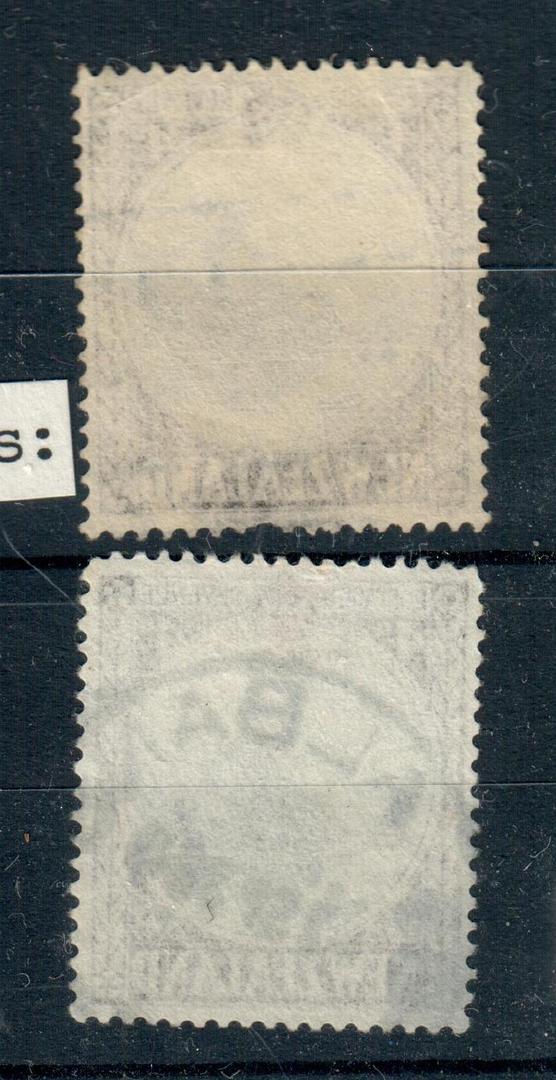 NEW ZEALAND 1935 Pictorial 4d Mitre Peak. Paper variations. .091mm and .080mm (whiter). - 20985 - UHM image 0