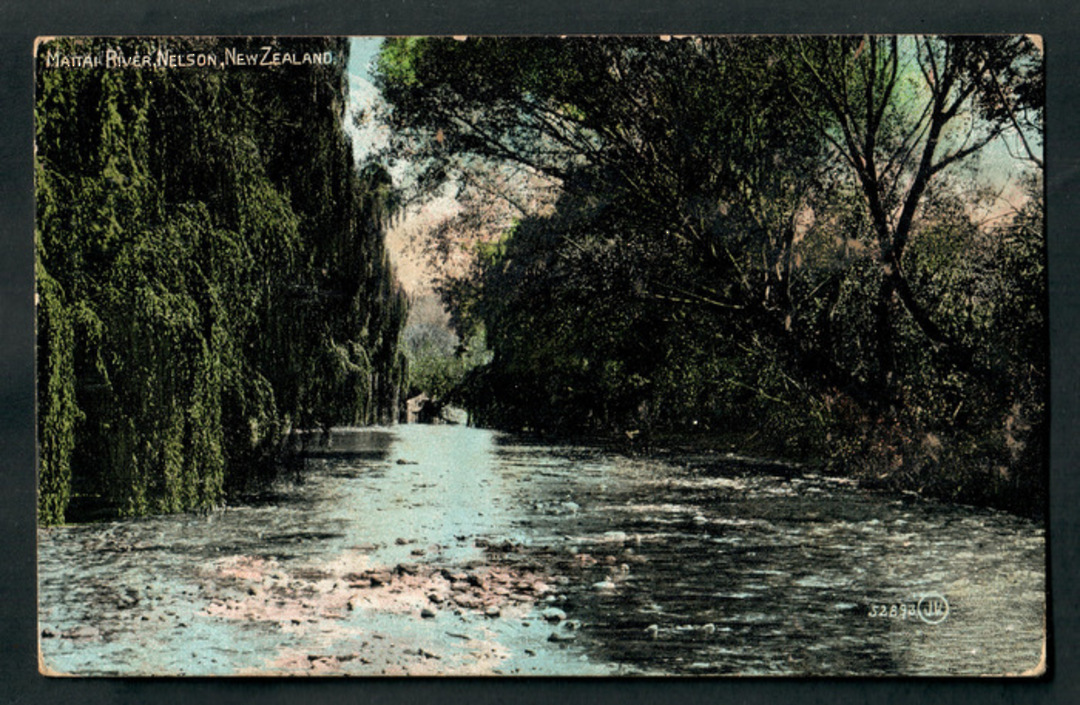 Early Undivided Coloured Postcard of Maitai River Nelson. - 48639 - Postcard image 0
