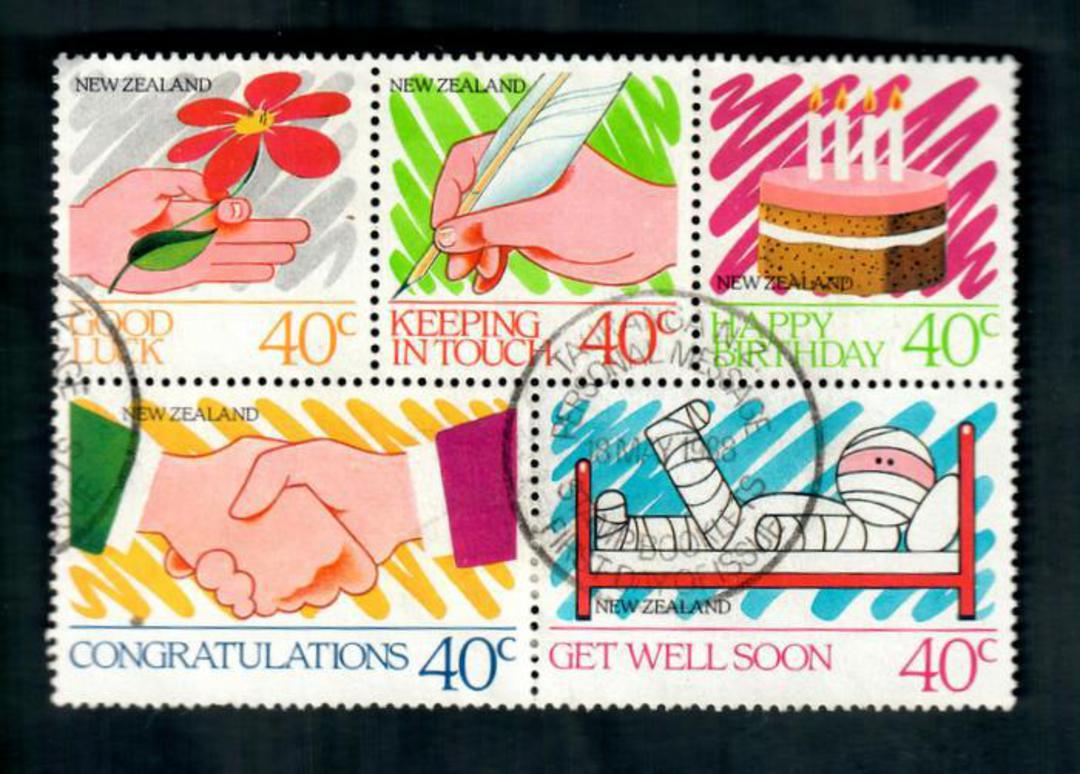 NEW ZEALAND 1988 Personal Messages. Booklet Pane. - 52173 - VFU image 0