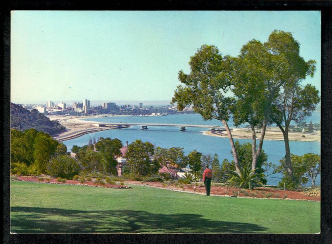 AUSTRALIA Modern Coloured Postcard of Perth Skyline including the Narrows Bridge. - 444951 - Postcard image 0
