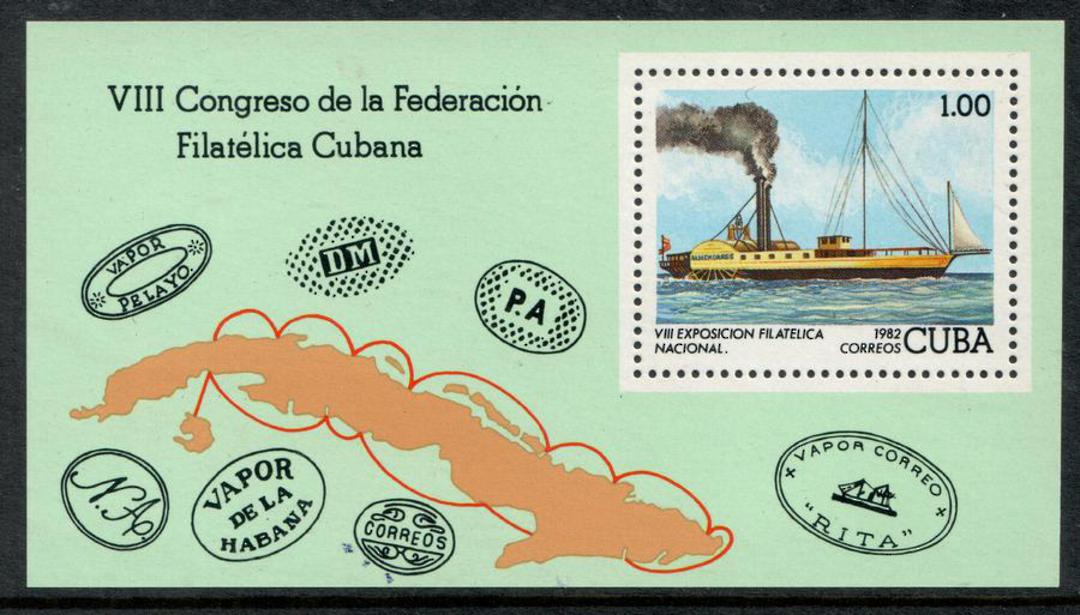 CUBA 1982 International Stamp Exhibition. Miniature sheet. - 50760 - UHM image 0
