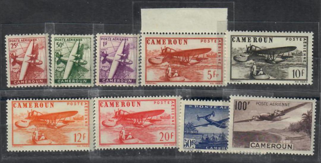 CAMEROUN 1943 Vichy Air. Set of 9. - 23723 - UHM image 0