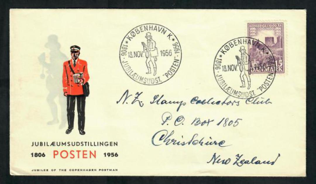 DENMARK 1956 Inward mail to New Zealand addressed to The New Zealand Stamp Collectors Club of Gisborne. - 30753 - PostalHist image 0